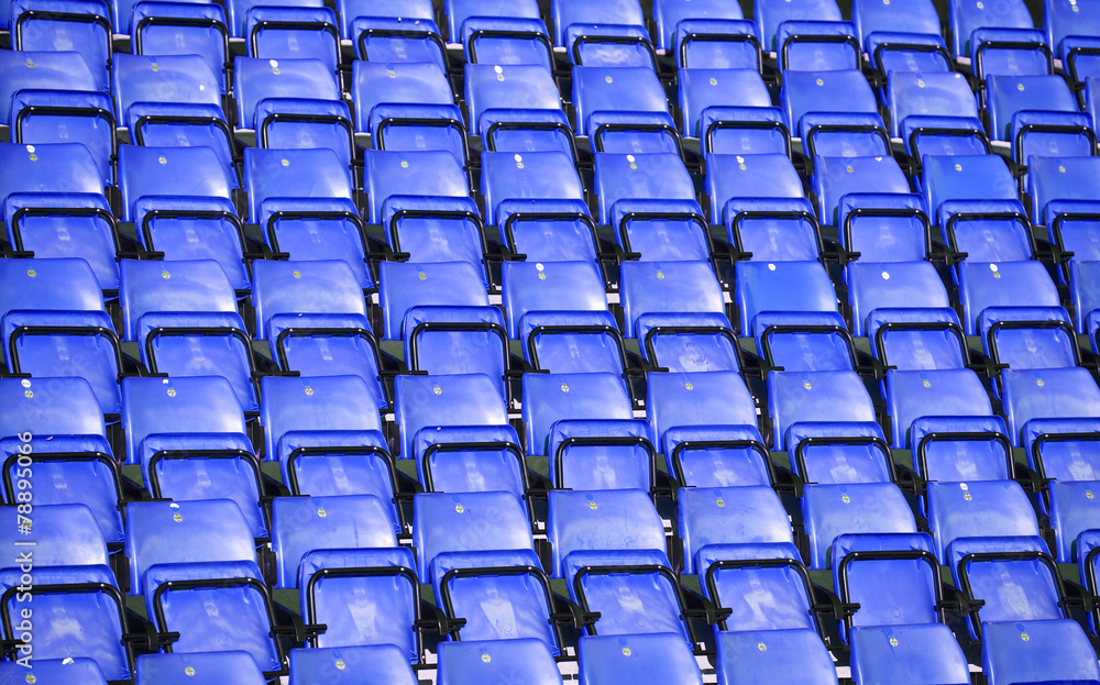 Spectators seats at a stadium Spectators seats at a stadium
