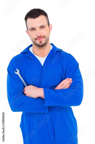 Smiling male mechanic holding spanner © WavebreakMediaMicro