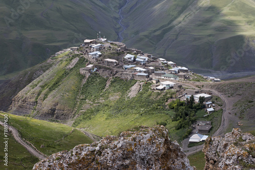 village Xinaliq at Azerbajan mountines Caucasus