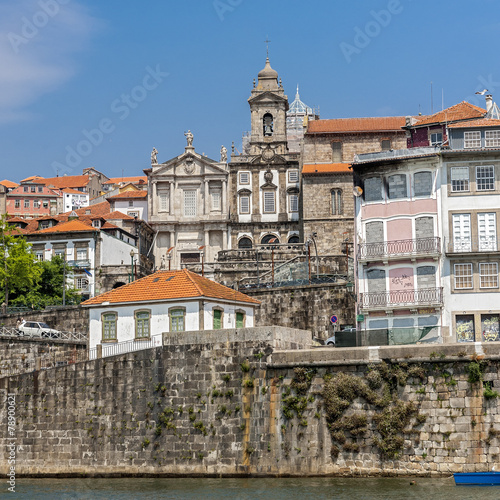 Portugal , Porto . Church of Saint Francisco from Duero.