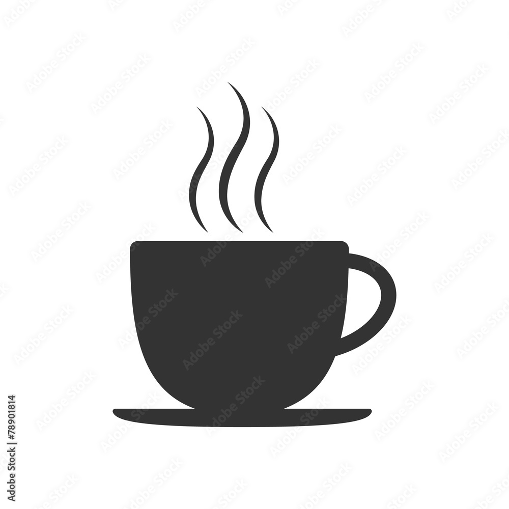 Coffee cup icon silhouette Coffee cup icon silhouette