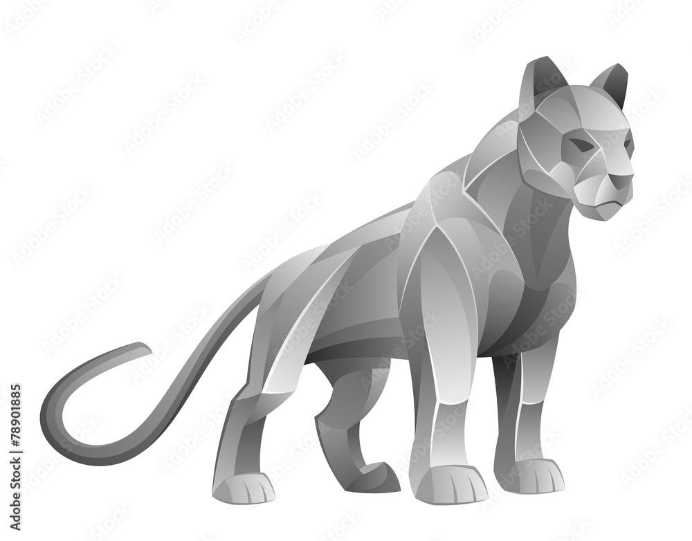 Obraz premium Silver cougar