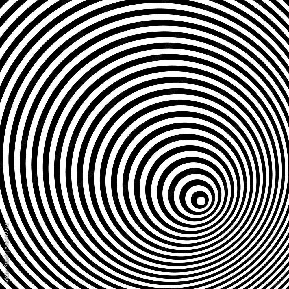 A black and white optical illusion