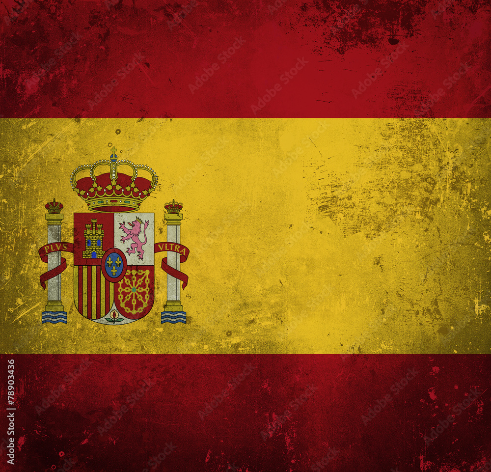 Fototapeta premium Grunge flag of Spain