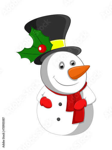 Funny Cute Snowman