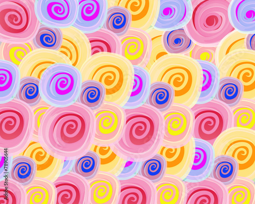 Pattern roses watercolor.
