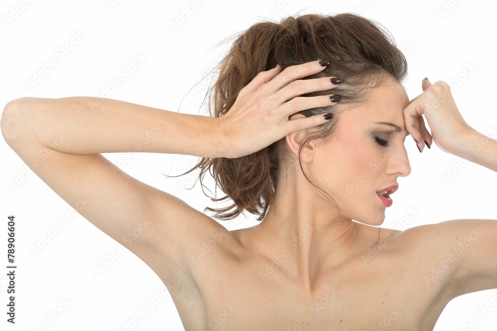 Fototapeta premium Stressed Young Woman