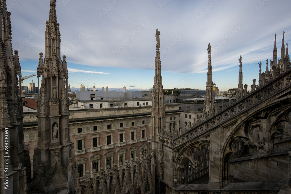Milan Duomo rooftop