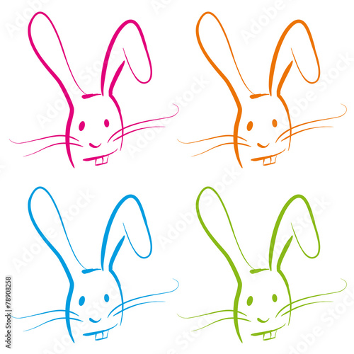Osterhase abstrakt