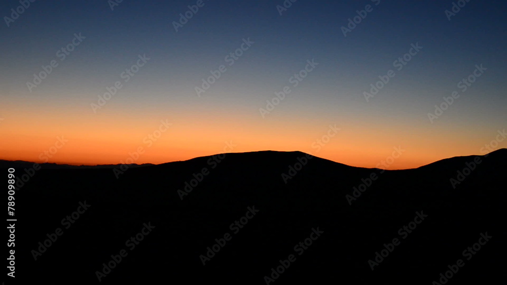 Sunset in the Mojave Desert Sunset in the Mojave Desert