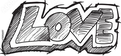 Doodle Sketch Love Illustration Art