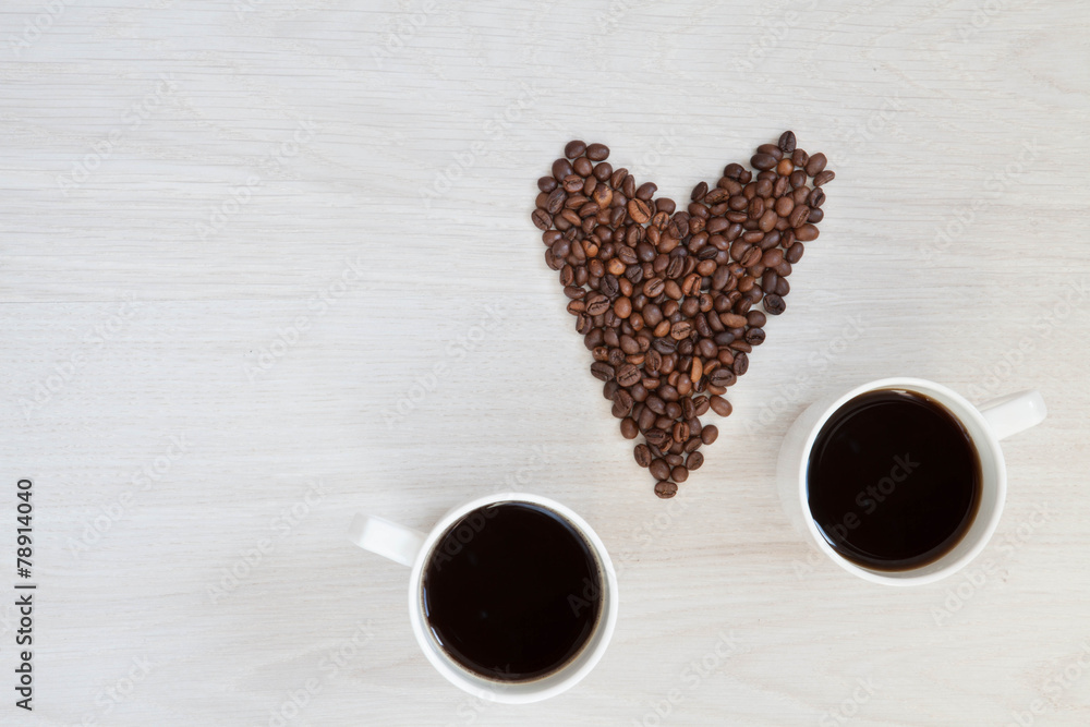 Naklejka premium Coffee love