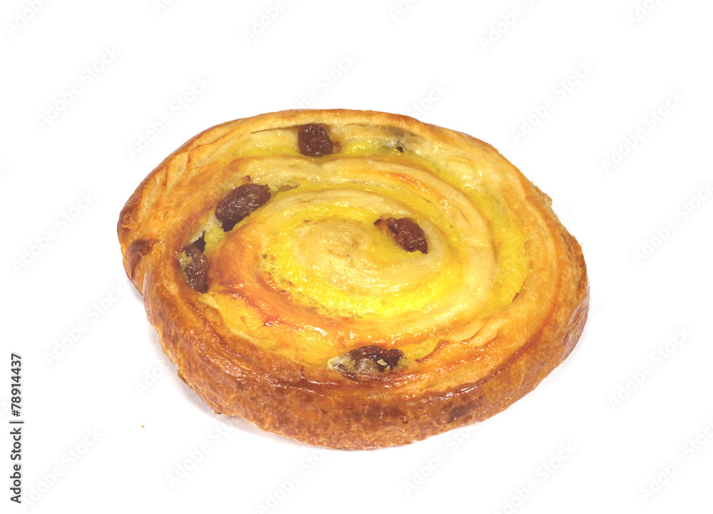 lecker gebackene Rosinenschnecke lecker gebackene Rosinenschnecke