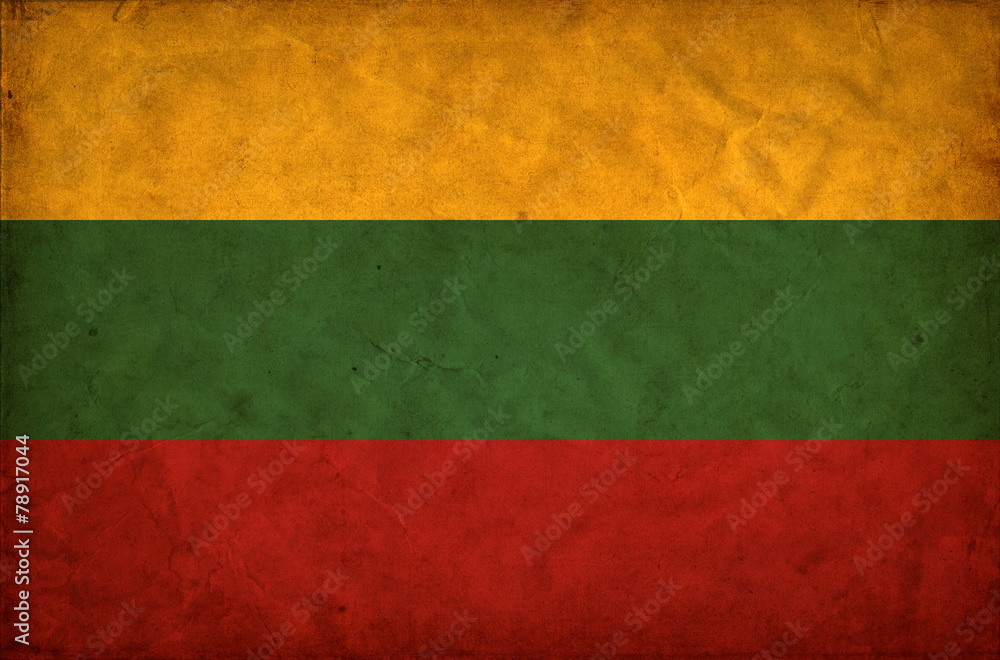 Lithuania grunge flag Lithuania grunge flag