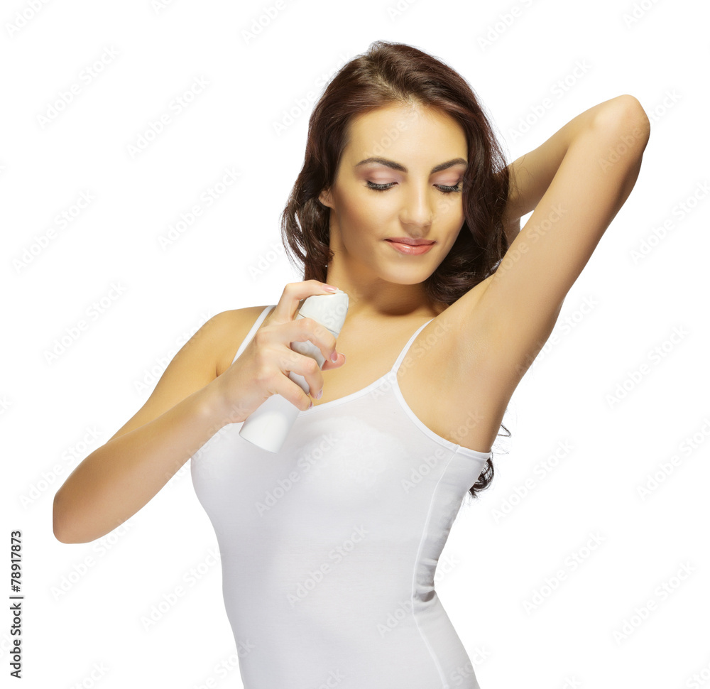 Young healthy girl with deodorant Young healthy girl with deodorant