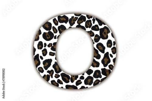 font with pattern leopard