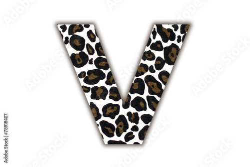 font with pattern leopard