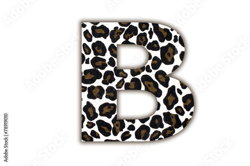 font with pattern leopard