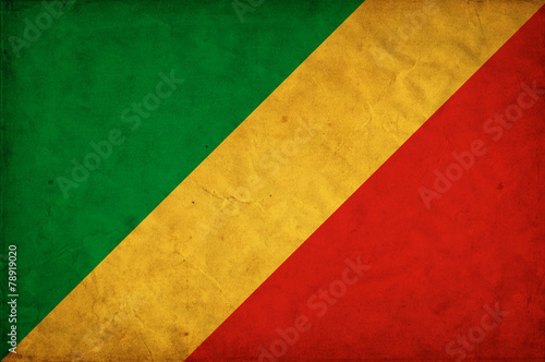 Republic of the Congo grunge flag