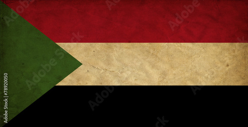 Sudan grunge flag
