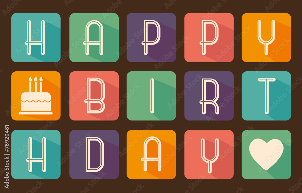 Birthday design, vector illustration. Birthday design, vector illustration.