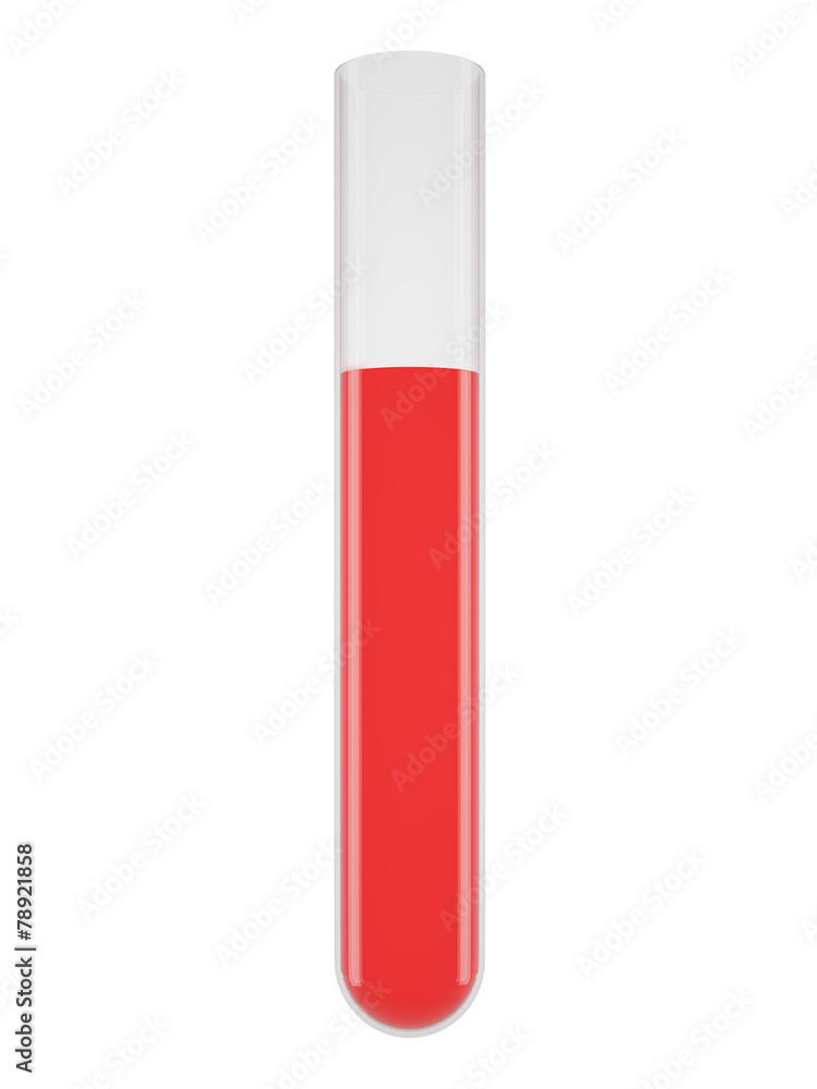 Chemical laboratory transparent flasks with red liquid Chemical laboratory transparent flasks with red liquid