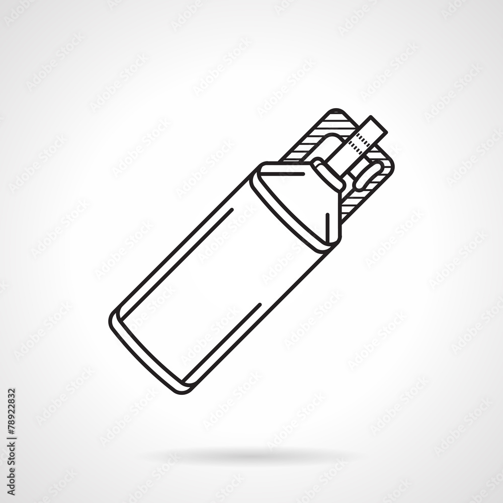 Contour vector icon for paintball Contour vector icon for paintball