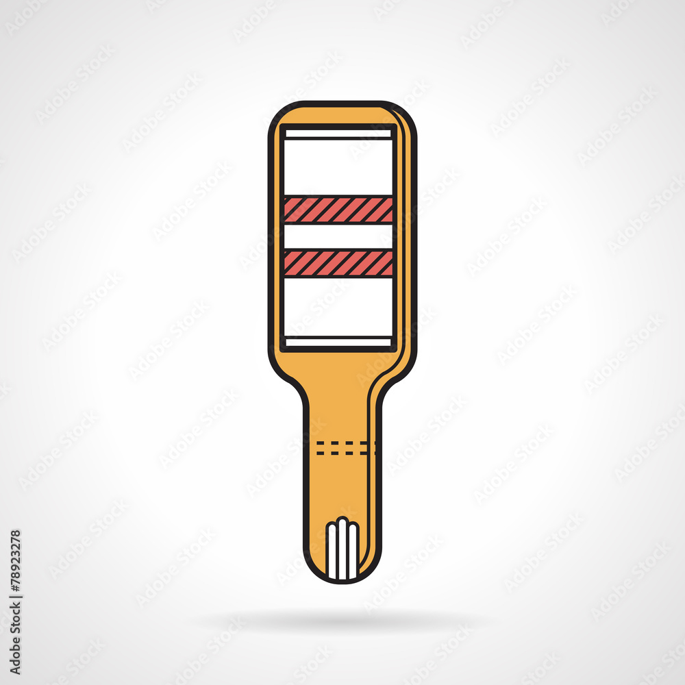 Positive pregnancy test flat vector icon Positive pregnancy test flat vector icon