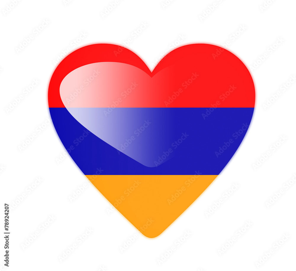 Armenia 3D heart shaped flag Armenia 3D heart shaped flag