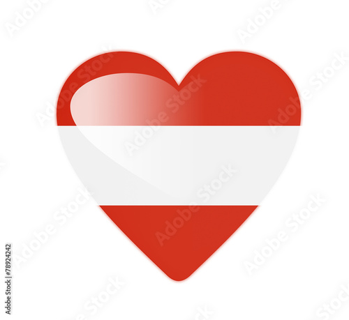 Austria 3D heart shaped flag Free Download Austria 3D heart shaped flag - GFXLoad