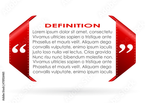Text definition border