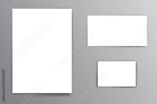 Paper sheets mock ups