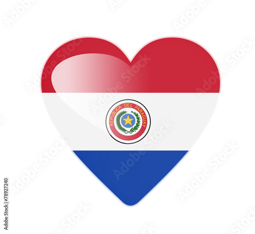 Free Download Paraguay 3D heart shaped flag - GFXLoad