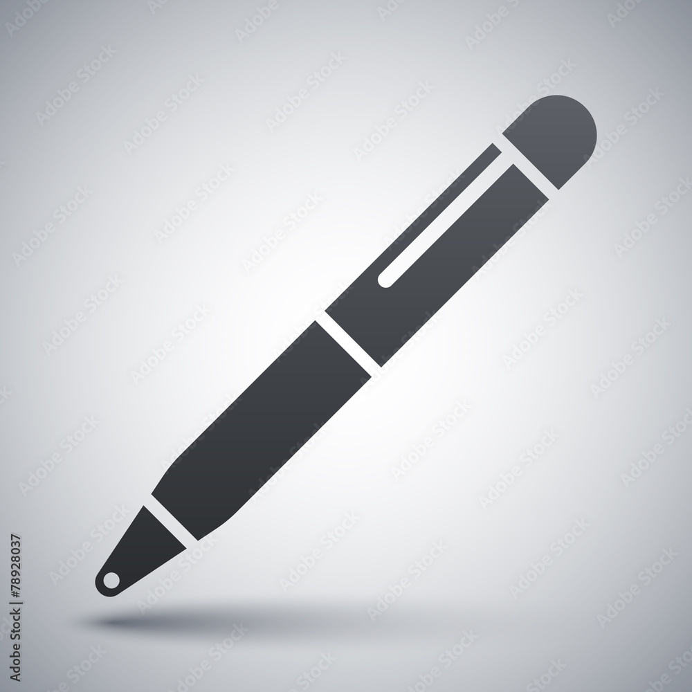 Vector ballpoint pen icon
