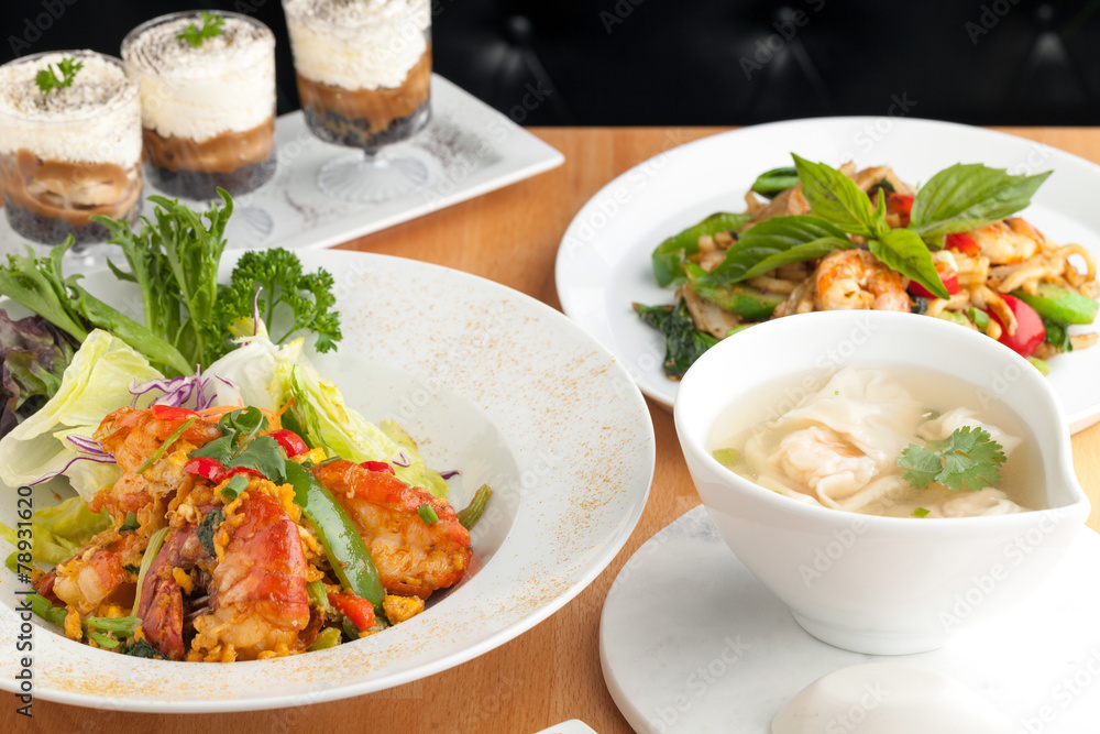 Variety of Thai Food Dishes