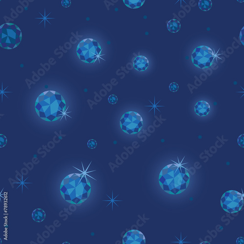 Diamond stars seamless pattern background