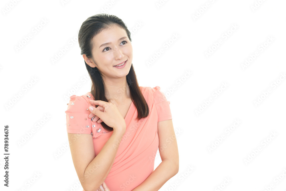 寛ぐ女性