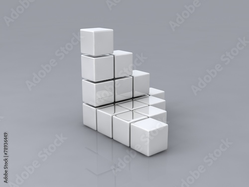 white cubes