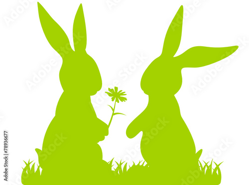 Osterkarte Osterhasen Ostern Blume Geschenk