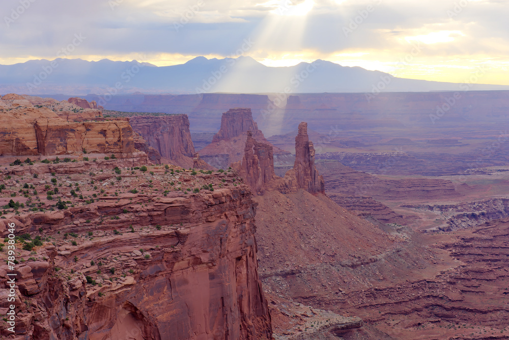 Sunrise on Mesa Arch Trail