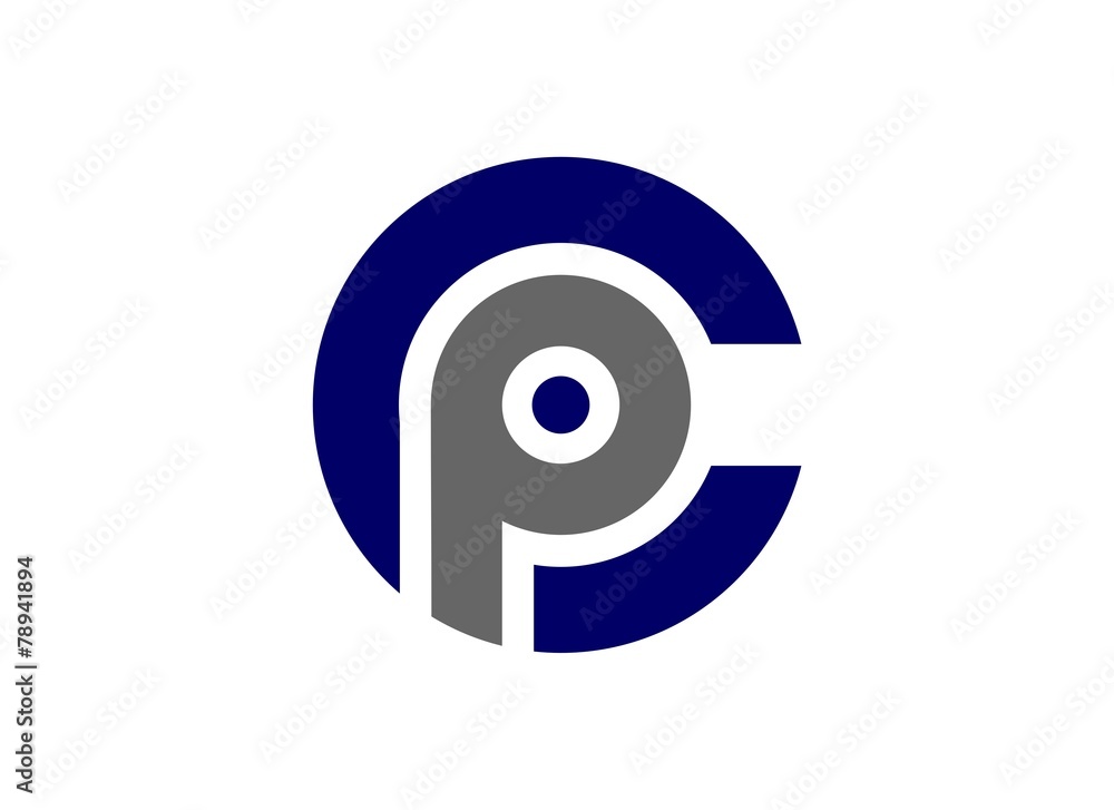 cp pc logo icon template cp pc logo icon template