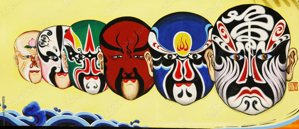 Fototapeta premium 중국의 벽화