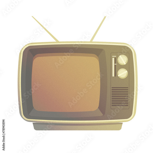 Vintage TV set Old Retro