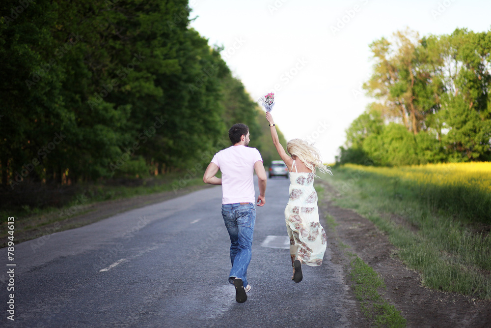 Girl Running Away From Guy