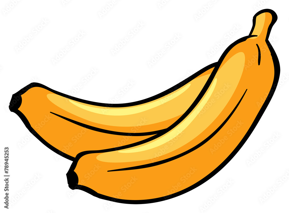 Two ripe bananas Two ripe bananas