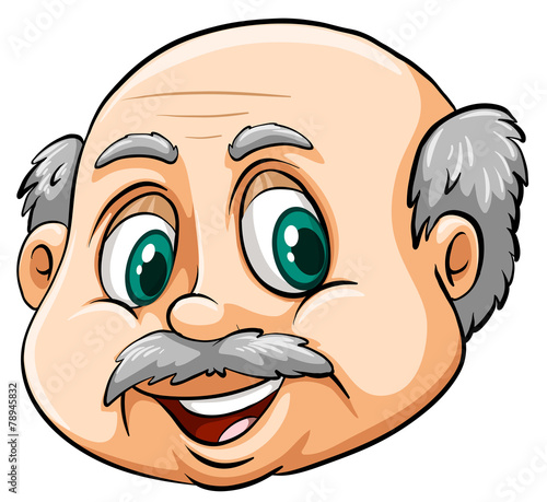 A bald man