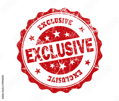 Quadro em tela exclusive stamp