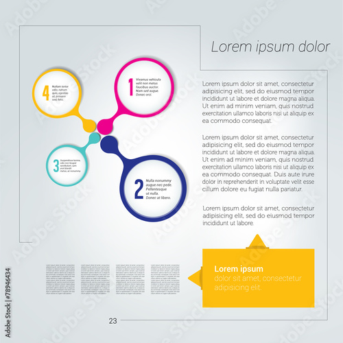 Brochure, flyer, newsletter, annual report layout template.