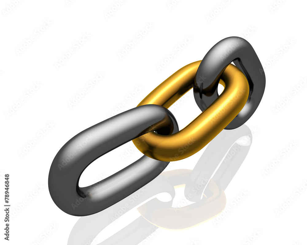 Chain isolated on white background Chain isolated on white background