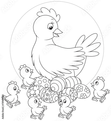 Hen and chicks